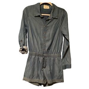 Morgan Claire Lightweight Romper Long Sleeves Size Small Junper